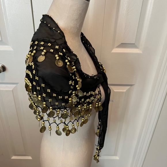 Women’s scarf with coins - Picture 5 of 9